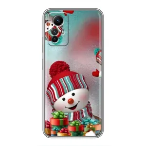 Чехол с рисунком «Снеговик в шапке» для Xiaomi Redmi Note 12s