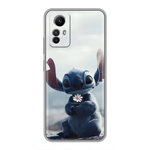 Чехол с рисунком «Стич с цветочком» для Xiaomi Redmi Note 12s Чехол с рисунком «Стич с цветочком» для Xiaomi Redmi Note 12s