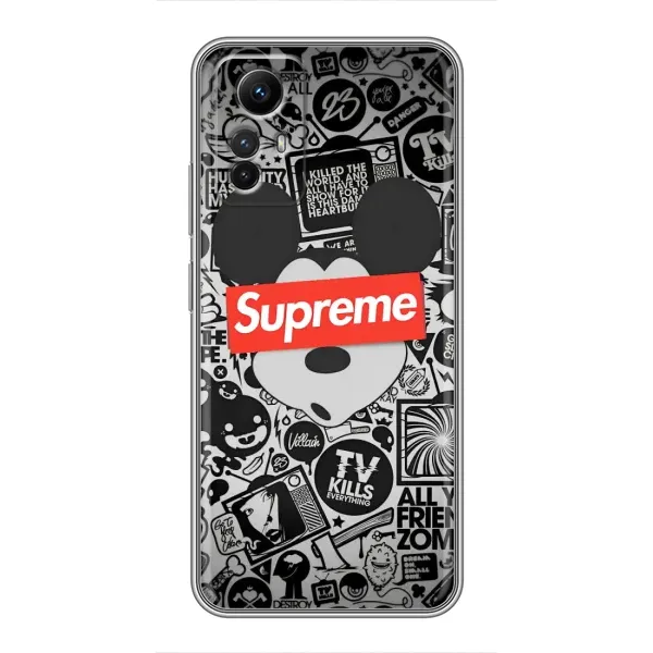 Чехол с рисунком «Supreme Маус» для Xiaomi Redmi Note 12s Чехол с рисунком «Supreme Маус» для Xiaomi Redmi Note 12s
