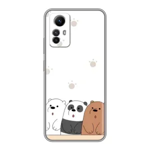 Чехлы с изображением разных животных для Xiaomi Redmi Note 12s (Удивленные медвеженки)
