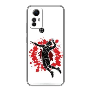 Чохли з прінтом Спортивна тематика для Xiaomi Redmi Note 12s (Волейболіст)