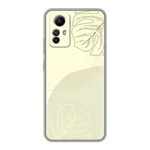 Чохол квітковий дизайн для Xiaomi Redmi Note 12s (Зелений фон)