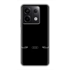 Силиконовый бампер с картинкой машины на Xiaomi Redmi Note 13 (5G) (Силует Audi)
