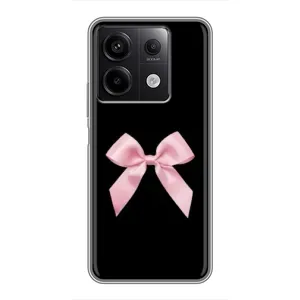 Чехол банты для Xiaomi Redmi Note 13 (5G) (Бант на черном)