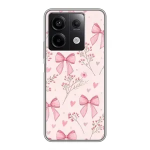 Чехол банты для Xiaomi Redmi Note 13 (5G) (Банты с цветами)