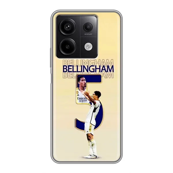 Чехол с рисунком «Беллингем ,Реал 5» для Xiaomi Redmi Note 13 (5G)