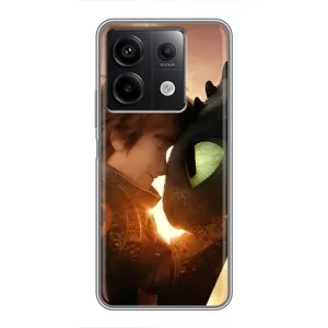 Чехол дракон Беззубик для Xiaomi Redmi Note 13 (5G) (Беззубик и Иккинг)