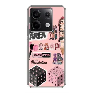 Чехлы с картинкой для Xiaomi Redmi Note 13 (5G) (BLACK PINK коллаж)