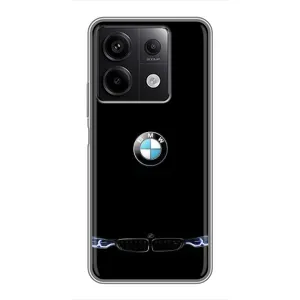 Силиконовый бампер с картинкой машины на Xiaomi Redmi Note 13 (5G) (Черный BMW)