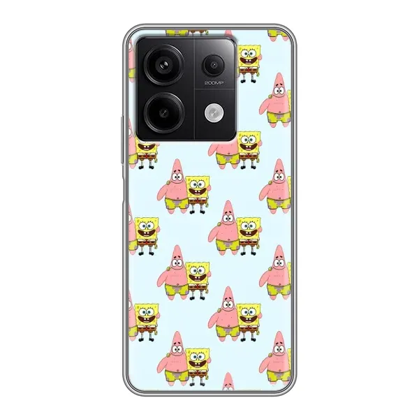 Чехол с рисунком «Боб и Патрик» для Xiaomi Redmi Note 13 (5G)