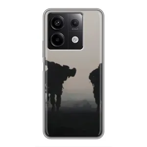 Чохли на військову тематику для Xiaomi Redmi Note 13 (5G) (Бій солдат)