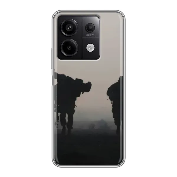 Чехол с рисунком «Бой солдат» для Xiaomi Redmi Note 13 (5G) Чехол с рисунком «Бой солдат» для Xiaomi Redmi Note 13 (5G)