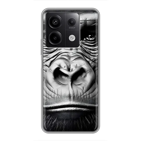 Чехол с рисунком «Черная обезьяна» для Xiaomi Redmi Note 13 (5G) Чехол с рисунком «Черная обезьяна» для Xiaomi Redmi Note 13 (5G)