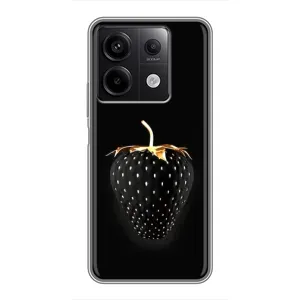 Чохол з зображенням смачної їжі для Xiaomi Redmi Note 13 (5G) (Чорна полуниця)