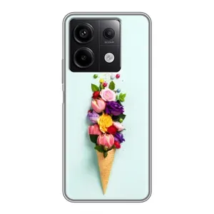Чохли з тематикою "КВІТИ" на Xiaomi Redmi Note 13 (5G) (Квітка-морозиво)