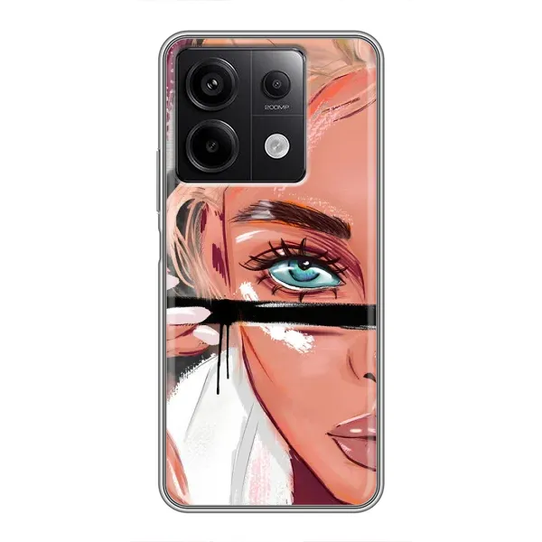 Чехол с рисунком «Девушка и ресницы» для Xiaomi Redmi Note 13 (5G) Чехол с рисунком «Девушка и ресницы» для Xiaomi Redmi Note 13 (5G)