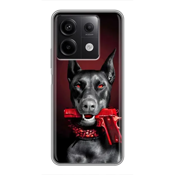 Чехол с рисунком «Доберман злой» для Xiaomi Redmi Note 13 (5G) Чехол с рисунком «Доберман злой» для Xiaomi Redmi Note 13 (5G)