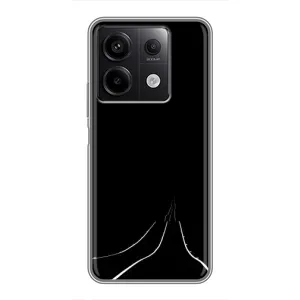 Чехол с картинками на черном фоне для Xiaomi Redmi Note 13 (5G) (Дорога)