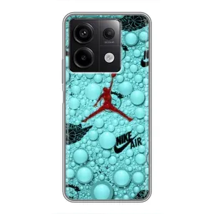 Силіконовый Чохол Nike Air Jordan на Редмі Нот 13 (5G) (Джордан Найк)