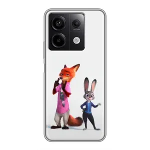 Силиконовый чехол с принтом Зоотрополіс для Xiaomi Redmi Note 13 (5G) (Джуди и Ник)