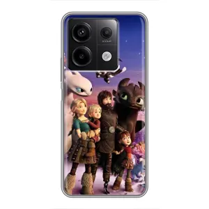 Чехол дракон Беззубик для Xiaomi Redmi Note 13 (5G) (Герои дракона)