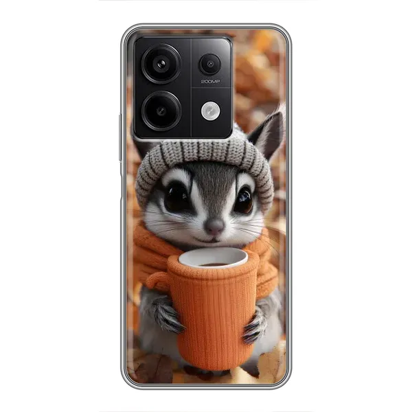 Чехол с рисунком «Грызунчик с кофе» для Xiaomi Redmi Note 13 (5G) Чехол с рисунком «Грызунчик с кофе» для Xiaomi Redmi Note 13 (5G)