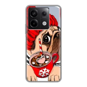 Бампер для Xiaomi Redmi Note 13 (5G) с картинкой "Песики" (Грустная собака)