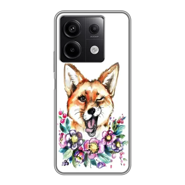 Чехол с рисунком «Хитрая лиса» для Xiaomi Redmi Note 13 (5G) Чехол с рисунком «Хитрая лиса» для Xiaomi Redmi Note 13 (5G)