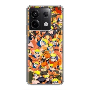 Чехлы с принтом Наруто на Xiaomi Redmi Note 13 (5G) (Коллаж Наруто)