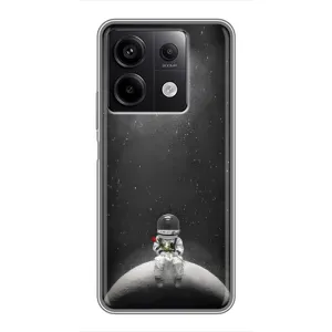 Силиконовый Чехол с принтом "Космонавты" на Xiaomi Redmi Note 13 (5G) (Космонавт романтик)