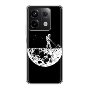 Силиконовый Чехол с принтом "Космонавты" на Xiaomi Redmi Note 13 (5G) (Космонавт)