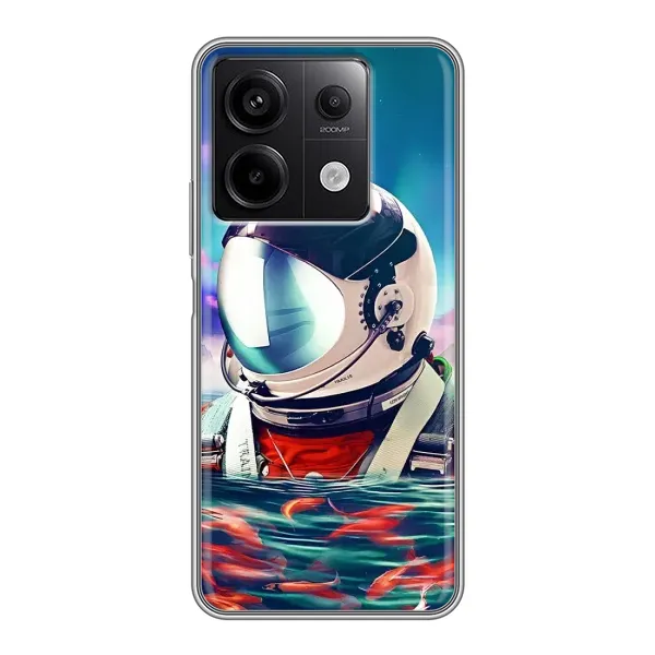 Чехол с рисунком «Космонавт в воде» для Xiaomi Redmi Note 13 (5G) Чехол с рисунком «Космонавт в воде» для Xiaomi Redmi Note 13 (5G)
