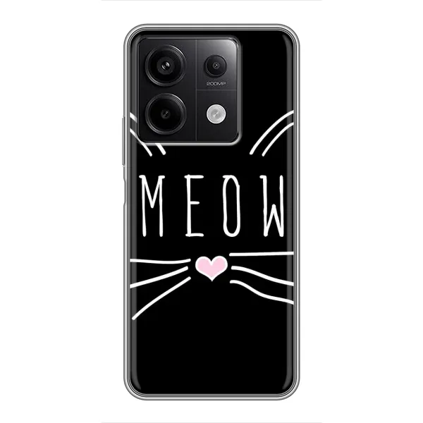 Чехол с рисунком «КОТИК MEOW» для Xiaomi Redmi Note 13 (5G) Чехол с рисунком «КОТИК MEOW» для Xiaomi Redmi Note 13 (5G)