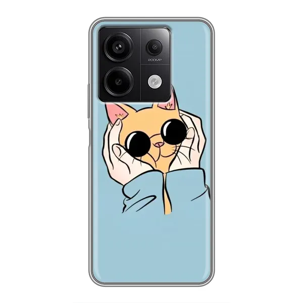 Чехол с рисунком «КОТИК в очках» для Xiaomi Redmi Note 13 (5G) Чехол с рисунком «КОТИК в очках» для Xiaomi Redmi Note 13 (5G)
