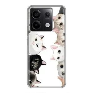 Силиконовый чехол с котиком для Xiaomi Redmi Note 13 (5G) (Коты)