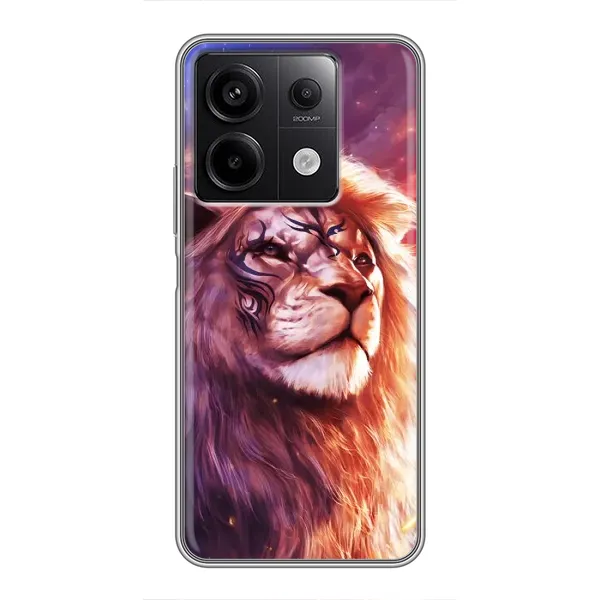 Чехол с рисунком «Красочный ЛЕВ» для Xiaomi Redmi Note 13 (5G) Чехол с рисунком «Красочный ЛЕВ» для Xiaomi Redmi Note 13 (5G)