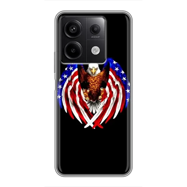Чехол с рисунком «Крылья США» для Xiaomi Redmi Note 13 (5G)