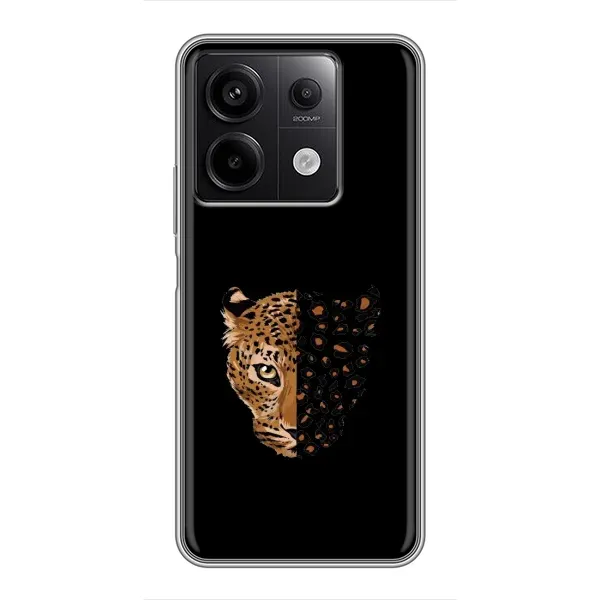 Чехол с рисунком «Леопард на черном» для Xiaomi Redmi Note 13 (5G) Чехол с рисунком «Леопард на черном» для Xiaomi Redmi Note 13 (5G)