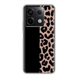 Чехол с леопардовым принтом на Xiaomi Redmi Note 13 (5G) (Леопардовый фон)
