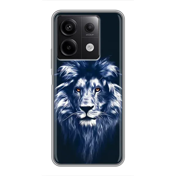 Чехол с рисунком «Лев - синий» для Xiaomi Redmi Note 13 (5G) Чехол с рисунком «Лев - синий» для Xiaomi Redmi Note 13 (5G)