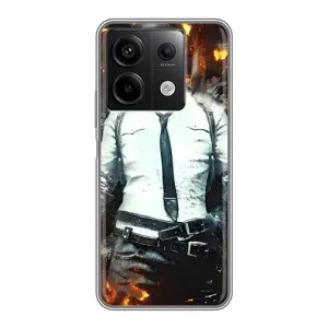 Силиконовый чехол с картинкой "Герой Pubg" на Xiaomi Redmi Note 13 (5G) (Man Пубг)