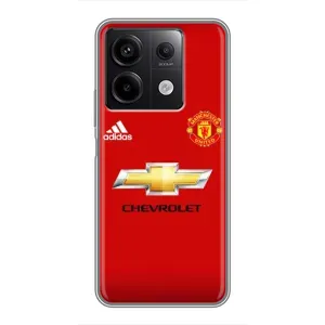 Силиконовые Чехлы принт Футбол на Xiaomi Redmi Note 13 (5G) (Man United)