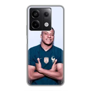 Чохол (TPU) з Футболістом на Xiaomi Redmi Note 13 (5G) (Мбаппешичка)