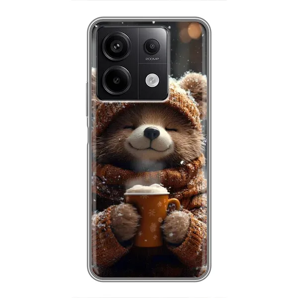 Чехол с рисунком «Медвежонок с кофе» для Xiaomi Redmi Note 13 (5G) Чехол с рисунком «Медвежонок с кофе» для Xiaomi Redmi Note 13 (5G)
