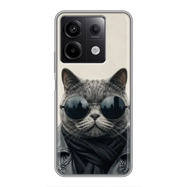 Чехол с рисунком «Модный кот» для Xiaomi Redmi Note 13 (5G) Чехол с рисунком «Модный кот» для Xiaomi Redmi Note 13 (5G)
