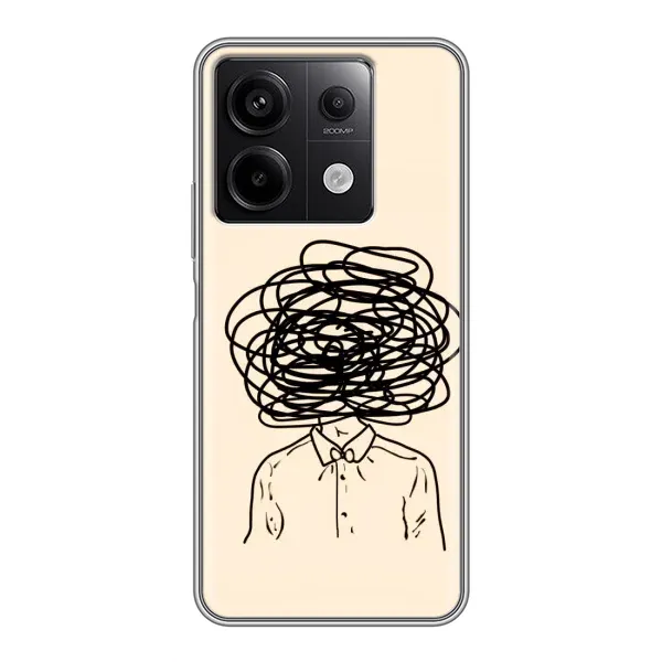 Чехол с рисунком «Мысли» для Xiaomi Redmi Note 13 (5G)