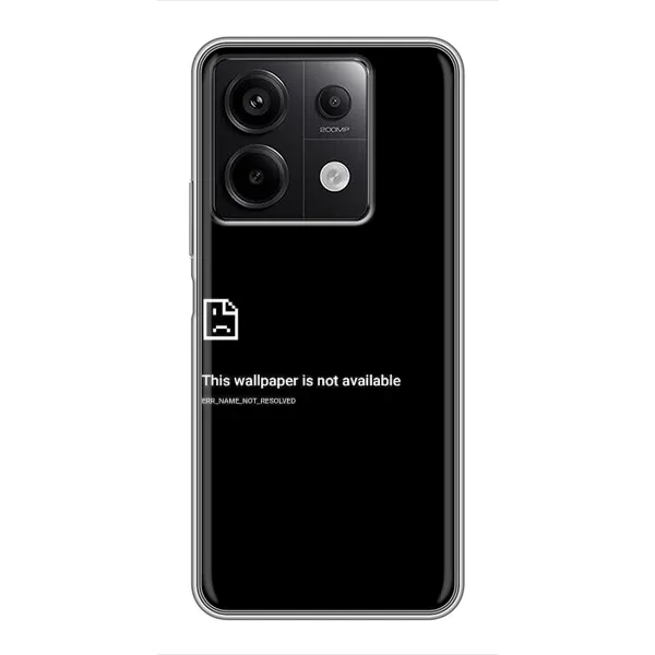 Чехол с рисунком «Ошибка» для Xiaomi Redmi Note 13 (5G) Чехол с рисунком «Ошибка» для Xiaomi Redmi Note 13 (5G)
