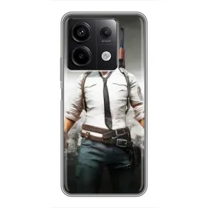 Силиконовый чехол с картинкой "Герой Pubg" на Xiaomi Redmi Note 13 (5G) (Пабг)