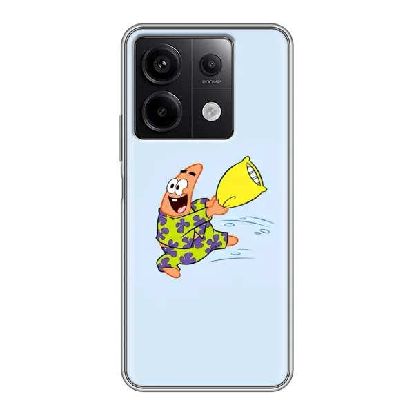 Чехол с рисунком «Патрик с подушкой» для Xiaomi Redmi Note 13 (5G)