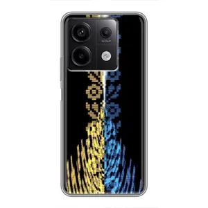 Силиконовый Чехол на Xiaomi Redmi Note 13 (5G) (Патриотическая вышиванка)